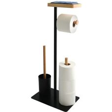 MSV 142746 Toilettenpapierhalter - Freistehend mit Bürste
