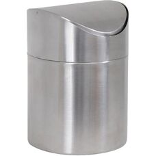 MSV Stainless Steel Trash Can - 1.5L Compact Modern Design