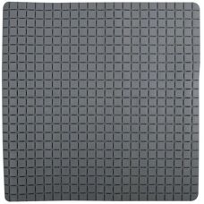 MSV Quadro Premium Bath Mat - Non-slip, Grey, 54x54cm