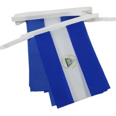 Ghirlanda di bandiere Nicaragua - 6m, 20 bandiere, 21x15cm