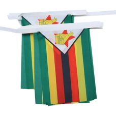 Az Flag Zimbabwe Fahnen Girlande - 6M Polyester 20 Flaggen