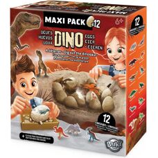 Buki Dino Egg Maxi Pack - 12 Œufs de Dinosaure - Jouet Éducatif - Publicité