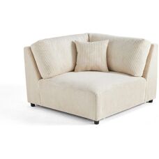 Canapé d'Angle Modular Garance Lisa Design - Velours Réversible Beige - Publicité