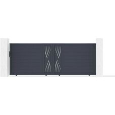 Casanoov Veletta Aluminium-Schiebetor - Natur Design - 4m