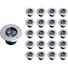 Spot LED extérieur IP65 3W Silamp - Blanc neutre - 80° - Publicité