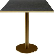 Restootab - Tavolo 70x70cm Rome bistrot pietra nera - Tavolo