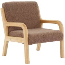 Sweeek Fauteuil enfant - Chaise en bois et peluche scandinave - Publicité