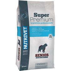 Nutrivet Super Premium Senior Hundefutter - Huhn, Ohne Weizen - 15kg