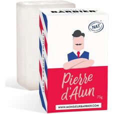 Pierre d'Alun Monsieur Barbier - Naturelle, fabriquée en France - Soin de rasage - Publicité