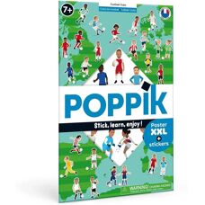 Poppik Fußballaufkleber Poster - Pädagogisches Lernposter