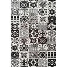 Mani Textile Cementtegel Köksmatta - Svart - Köksmatta