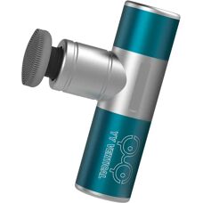 YY Vertical Shock Mini - Pistolet de massage, compact, 4 vitesses, bleu - Publicité