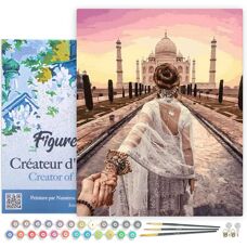 Kit de Peinture Guidée Figuredart - 40x50cm - Taj Mahal - Publicité