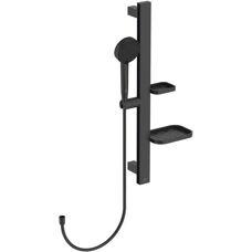 Conjunto de Ducha en Aluminio Negro Ideal Standard - Ducha de Mano 2 Funciones