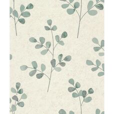 Carta da parati Rasch Beige Verde Botanico Giungla - Carta
