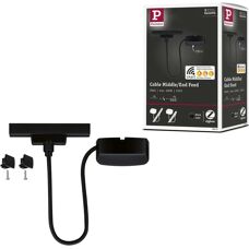 Paulmann Schwarzes URail Zigbee Stromkabel - 1m - Smart Home kompatibel