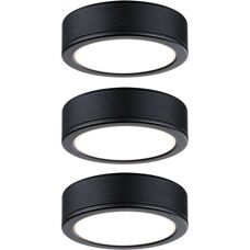 Paulmann 99990 Deckenleuchte - LED 3,5W, Schwarz, 3er-Set