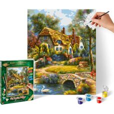Schipper Old English Cottage - 24x30cm - Painting Kit