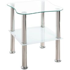 Sconto Korfu Transparentní Noční stolek - Noční stolek