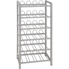 Haku Möbel Silber 72cm Weinregal - Weinlager Möbel