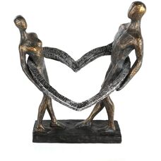 Scultura in Bronzo GILDE Connessa - Simbolo d'Amore - 31cm