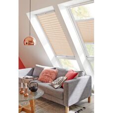 SUNLINES Classic Style Crepe Beige - Dachfensterplissee