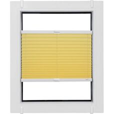SUNLINES Plissee - Crepe, 160cm, Gelb, Höhenverstellbar