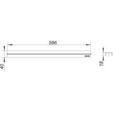 Dallmer CeraLine Standard Edelstahl Duschrinneabdeckung