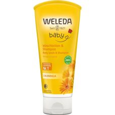 Șampon și Gel de Duș cu Calendula pentru Bebe și Copii - Weleda