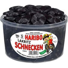 Haribo Lakritz Schnecken 150 Stück - Lakritz