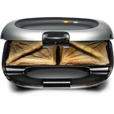 Rommelsbacher ST1000 - Zwart, Zilver - Sandwich Maker
