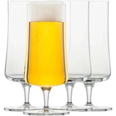 Schott Zwiesel - Pilsner Gläser 4er-Set - 0,3L mit Moussierpunkt - Elegante Biergläser