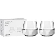 Ritzenhoff - Vattenglas Sonnenschliff 2-pack - Transparent
