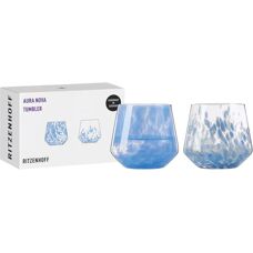 Ritzenhoff Aura Nova Handmade Blue Drink Glass - Drinkware