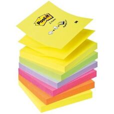 Carta Note Arcobaleno Neon Post-it - 6 Blocchi, 100 Fogli - Autoadesivo