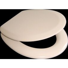 ADOB Premium beiger ovaler Kunststoff-WC-Sitz - WC-Sitz
