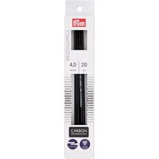 Prym Ergonomics 8" Podwójne igły węzeł karbon 4,0mm - Druty do dziania