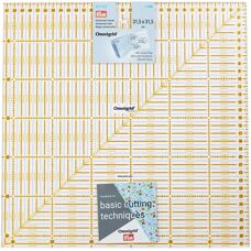 Linijka Omnigrid Prym 31,5 cm - Przezroczysta, Żółta - Quilting i szycie