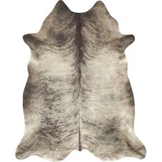Andiamo Amarillo Teppich - Kuhfell-Optik, 125x155cm, Grau