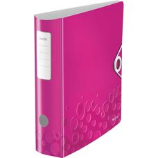 Leitz Classeur à Anneaux Rose A4 - Résistant, 75mm