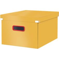 Leitz Yellow Storage Box - Foldable A4 Document Organizer