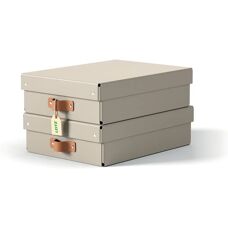 Grå förvaringslåda Leitz 61480012 - A4, 8L, Återvunnen