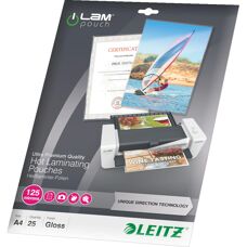 Leitz UDT Laminator Pouches - 25 kpl - A4 - Läpinäkyvä
