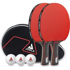 Zestaw do Tenisa Stołowego JOOLA Duo Pro - Bunt, 2 Rakiety, 3 Piłki