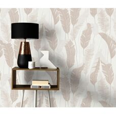 Erismann Grau Blumen Floral Vlies Tapete - Wandbelag