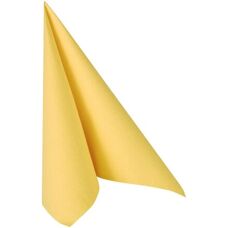 Papstar 11609 - Carta di stoffa gialla - 50 pz - Serviette