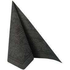 Papstar Modèle 19828 Serviettes en Papier Tissue Noires - Serviettes en Papier - Publicité