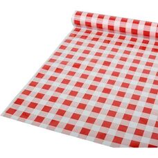 Papstar 88161 Rote-Weiß Kariert Tischdecke - 80 x 5000 cm