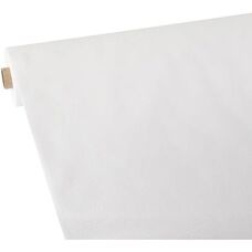Papstar 86468 White Rectangular Tablecloth - 90x2500cm