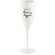 Koziol Cheers Ugennemurige 100ml Champagneglas Hvid - Champagneglas